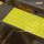 Fluorescens Yellow Warning PVC-patchar för cykel